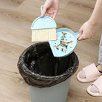 Mini Desktop Sweep Cleaning Brush Keyboard Brush Small Broom Dustpan Set - Pink
