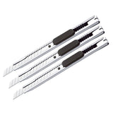 5PCS Snap-Off Daily Utility Knife Lock Back Box Cutters Retractable Knifes - Front View