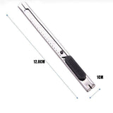 5PCS Snap-Off Daily Utility Knife Lock Back Box Cutters Retractable Knifes - Side View