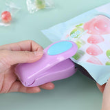 Handheld Mini Heat Sealer Poly Bag Sealing Machine Food Portable Plastic Small - Blue