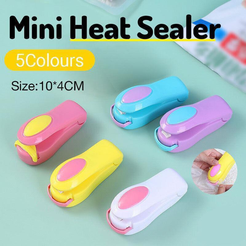 Handheld Mini Heat Sealer Poly Bag Sealing Machine Food Portable Plastic Small - Pink
