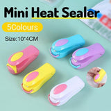 Handheld Mini Heat Sealer Poly Bag Sealing Machine Food Portable Plastic Small - White