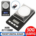 High Precision 50g 0.001g Digital Milligram Scale for Jewelry and Powder