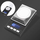 High Precision 50g 0.001g Digital Milligram Scale for Jewelry and Powder - 45-Degree Angle