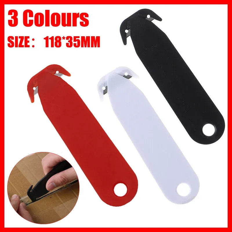 Mini Utility Knife Box Cutter Small Letter Opener for Envelope Package Food Bag - White