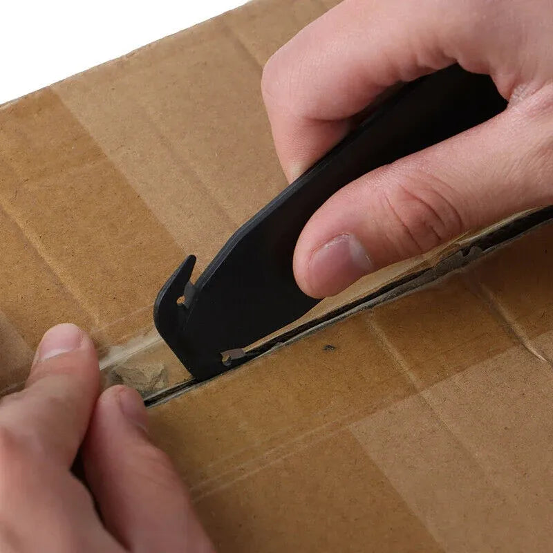 Mini Utility Knife Box Cutter Small Letter Opener for Envelope Package Food Bag - White
