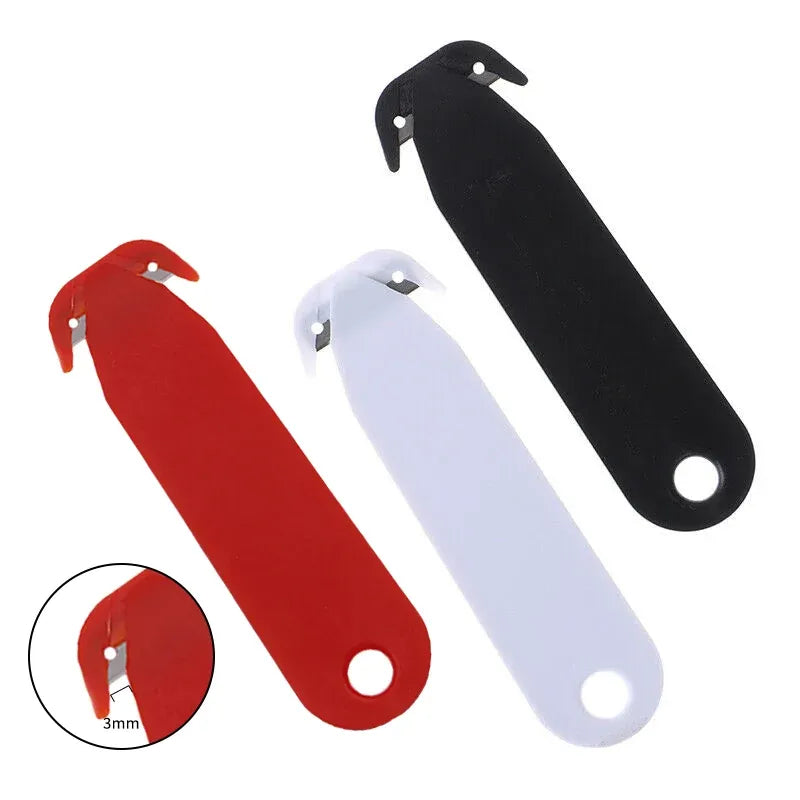 Mini Utility Knife Box Cutter Small Letter Opener for Envelope Package Food Bag - White