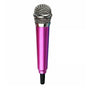Mini Microphone Portable Vocal Instrument Mic for Mobile Phone Laptop Notebook - Rose Red