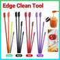 4X Silicone Mini Spatula Jar Scraper Scoop Tip Long Spatula Cosmetic Bottle B8A3 - Red