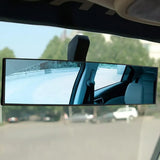 Wide View Rearview Mirror Anti Glare Indoor Car Mirror Anti Fog Curved Blue - Extra Image