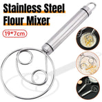 Stainless Steel Double Eye Coil Flour Mixer Household Baking Tool Egg Beate