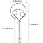 Stainless Steel Double Eye Coil Flour Mixer Household Baking Tool Egg Beate