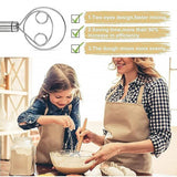 Stainless Steel Double Eye Coil Flour Mixer Household Baking Tool Egg Beate - Low Angle
