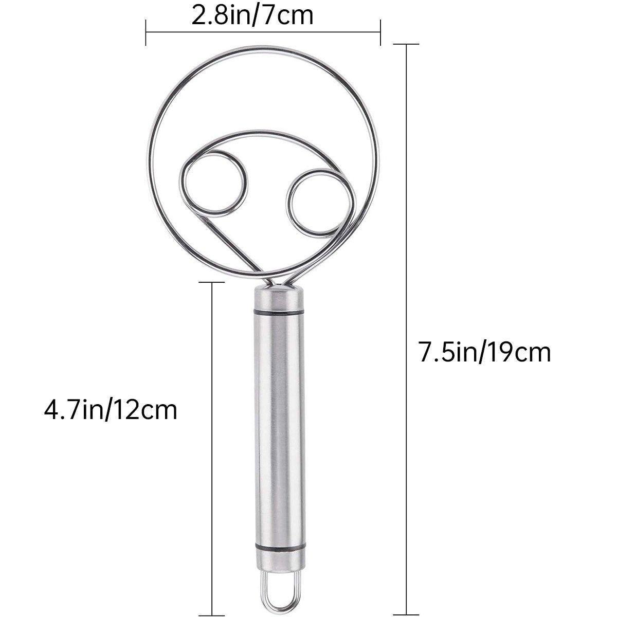 Stainless Steel Double Eye Coil Flour Mixer Household Baking Tool Egg Beate
