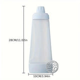1000ml Hand Crank Batter Dispenser Mixing Jug with Scale for Muffins Pancakes - Side View