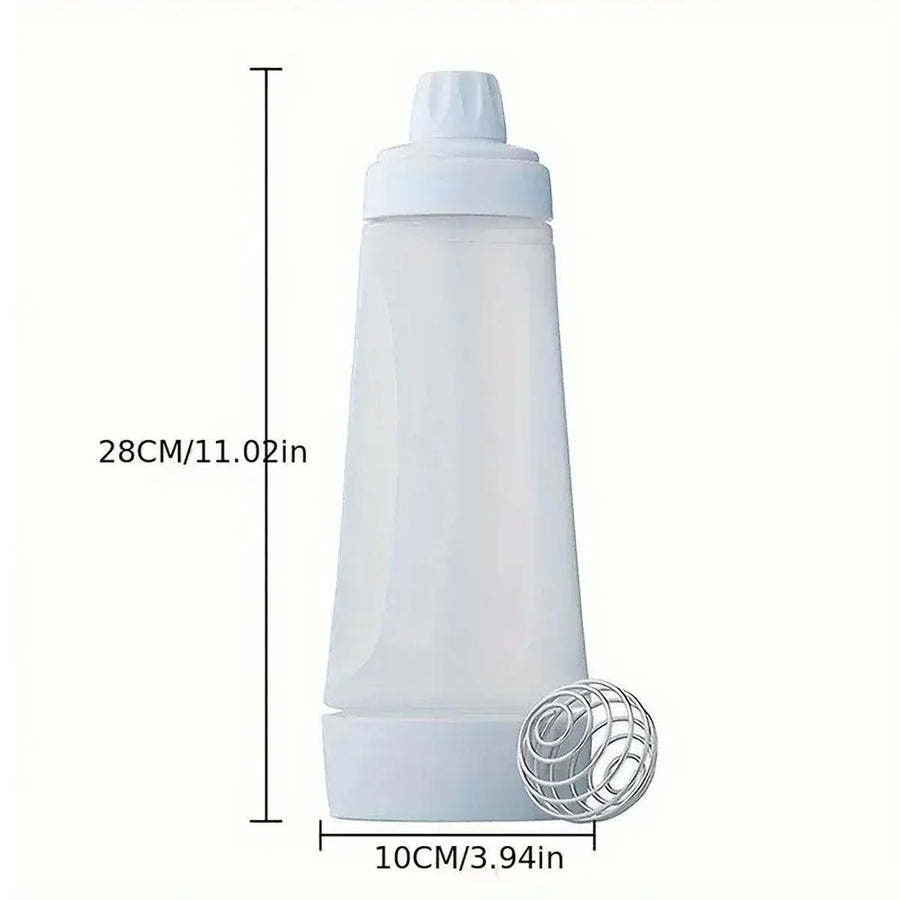 1000ml Hand Crank Batter Dispenser Mixing Jug with Scale for Muffins Pancakes