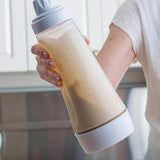 1000ml Hand Crank Batter Dispenser Mixing Jug with Scale for Muffins Pancakes - Top-Down View