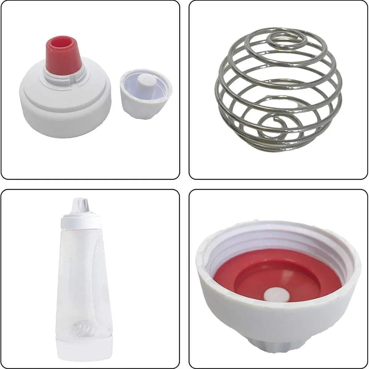 1000ml Hand Crank Batter Dispenser Mixing Jug with Scale for Muffins Pancakes