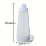 1000ml Hand Crank Batter Dispenser Mixing Jug with Scale for Muffins Pancakes - Side View