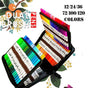 12-120 Watercolor Brush Pen Set Artist Sketch Marker - White-12 Colours