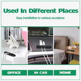 Value Pack Usb Charge Cable Holder Desk Cable Clips Organizer Cord Management - 5 Clips - Side View