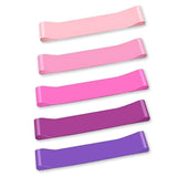 Exercise Resistance Bands Loop Power Strength Training Fitness Yoga Pilates Gym - Set of 5 PCS - Front View