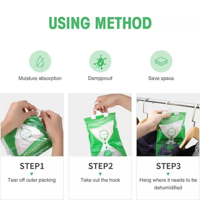 Moisture Absorbent Bag Hanging Wardrobe Closet Dehumidizer Desiccant Bag Austock