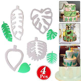 Palm Tree Turtle Leaf Cookies Biscuit Cutter Fondant Mould Cake Sugarcraft Mold
