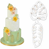 Palm Tree Turtle Leaf Cookies Biscuit Cutter Fondant Mould Cake Sugarcraft Mold - Rear View