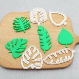 Palm Tree Turtle Leaf Cookies Biscuit Cutter Fondant Mould Cake Sugarcraft Mold - Low Angle