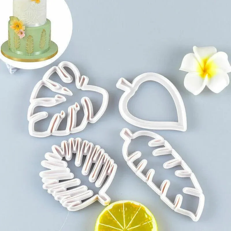 Palm Tree Turtle Leaf Cookies Biscuit Cutter Fondant Mould Cake Sugarcraft Mold