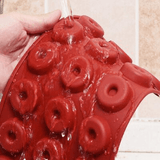 18 Cavity Mini Donut Doughnut Chocolate Pan Tray Silicone Mold Baking Cake Mould - 45-Degree Angle