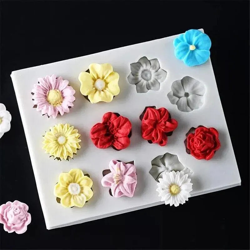 3D Silicone Flower Lace Fondant Mould Cake Border Decor Baking Mold Sugarcraftau, image 10