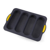 Silicone Cake Mould Oval 4 Compartment Non Stick Baking Pan Home Kitchen Tools - Extra Image