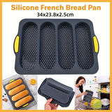 Silicone Cake Mould Oval 4 Compartment Non Stick Baking Pan Home Kitchen Tools