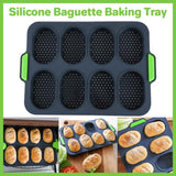 Silicone Cake Mould Oval 8 Compartment Non Stick Baking Pan Kitchen Tools Set - Extra Image
