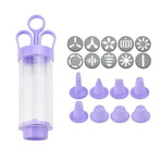 Cookie Gun With Molds Icing Piping Tool Baking Decorating Set For Cake Cupcake