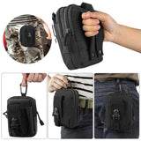 Outdoor Tactical Waist Bag Durable for Hiking Camping Travel Sports - 45-Degree Angle