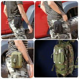 Outdoor Tactical Waist Bag Durable for Hiking Camping Travel Sports - Low Angle
