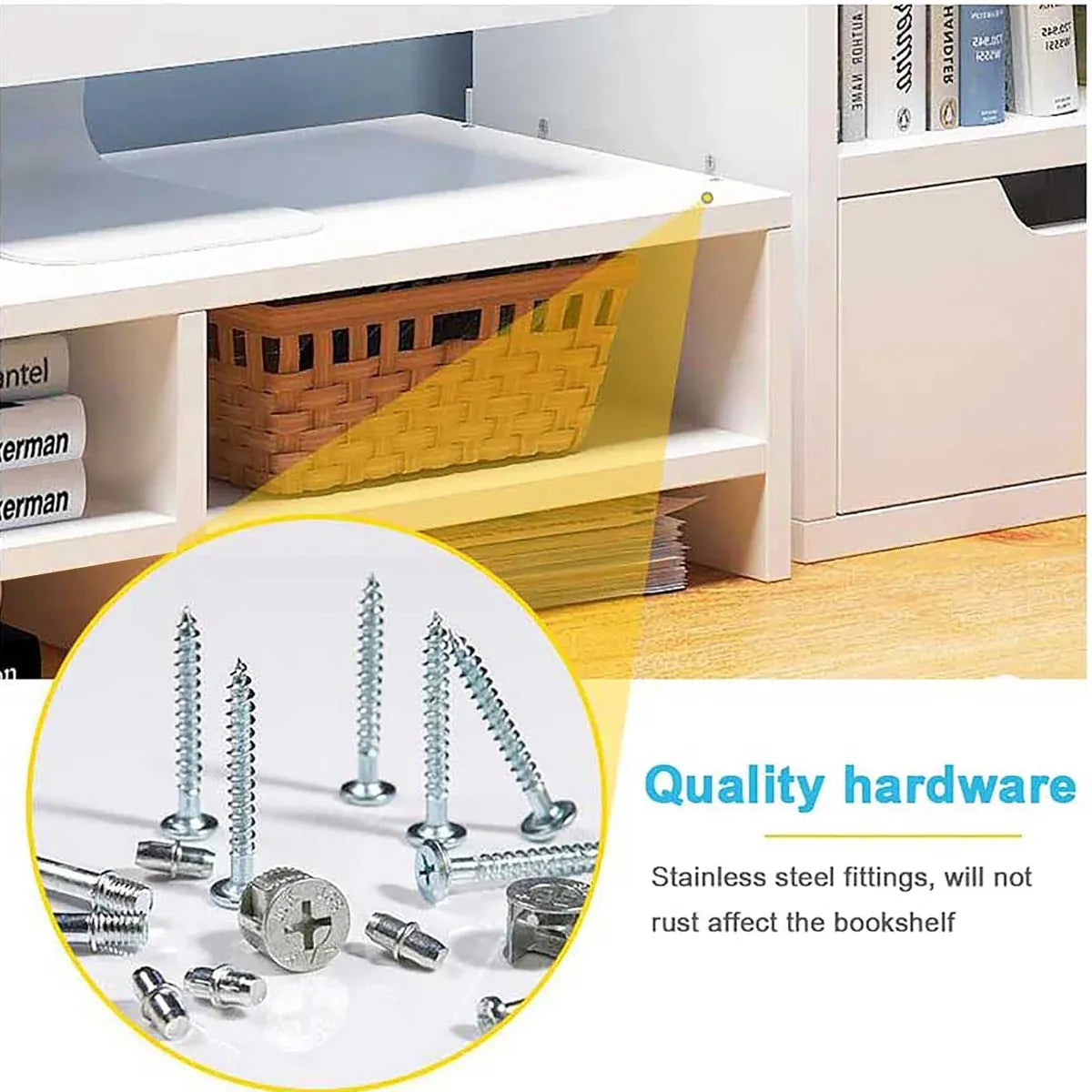 Home Office Computer Monitor Riser Stand Desk Storage Shelf