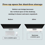 Home Office Computer Monitor Riser Stand Desk Storage Shelf - Extra Image