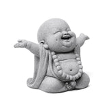 Stone Buddha Statue Fish Tank Decor Landscape Ornament Garden Sculpture Display - Extra Image