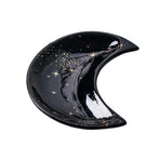 Moon Shaped Decorative Plate Fruit Tray Jewelry Storage Rack Dip Saucer for Home - 04