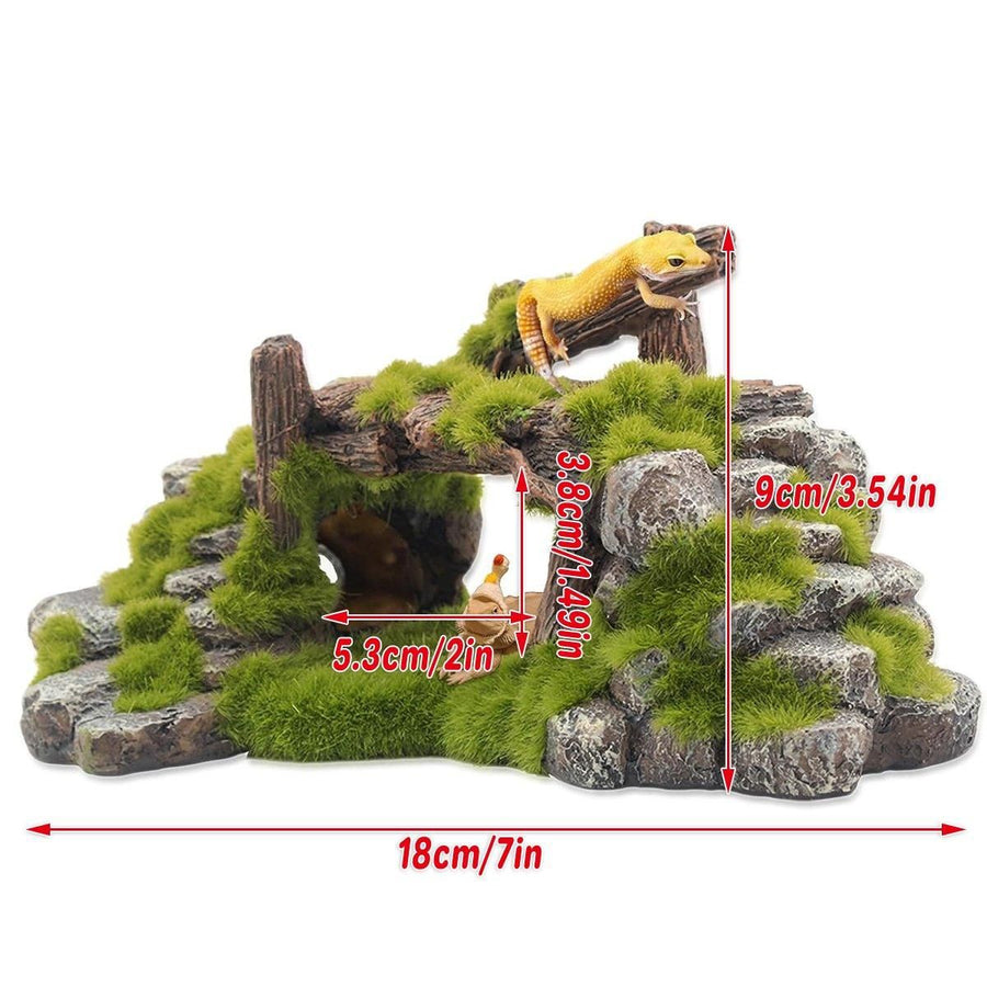 1-Piece Resin Moss Bridge Aquarium Decoration