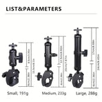 Motorcycle Phone Camera Mount Anti Shake for Bike Scooter Navigation Secure - L