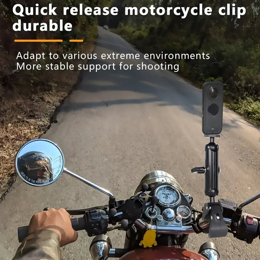Motorcycle Phone Camera Mount Anti Shake for Bike Scooter Navigation Secure - S