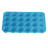 24 Cavity Pan Tray Silicone Mini Cupcake Cookie Baking Mold Au - Orange - Low Angle