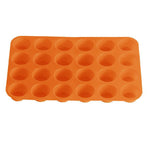 24 Cavity Pan Tray Silicone Mini Cupcake Cookie Baking Mold Au - Red