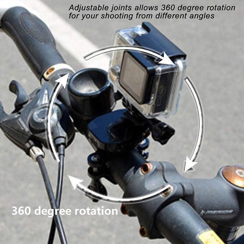 Handlebar Mount Holder Clamp For Gopro Hero 9 8 7 6 5 Bicycle Bike Motorcycle