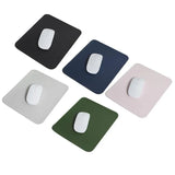 Pu Leather Gaming Mouse Pad Desk Mat Anti-Slip Speed Mousepad 22X22Cm Waterproof - Pink - Side View